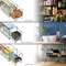 Sorbus 4 Pack Small Clear Stackable Pull-Out Drawers - Organization and Storage Containers for Kitchen, Pantry, Bathroom and More